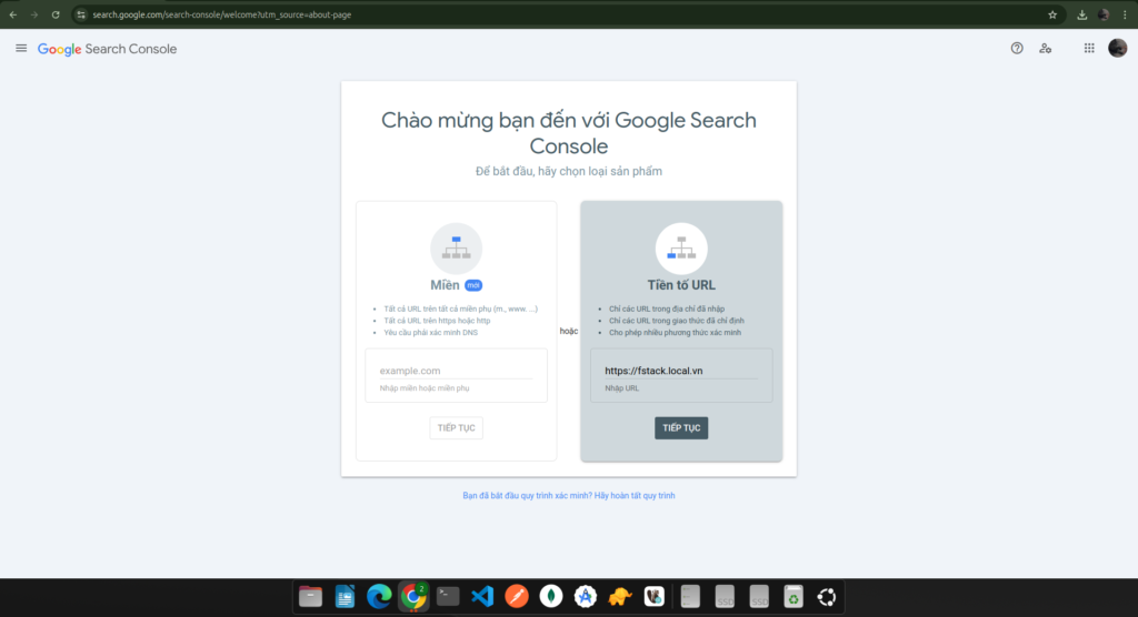 Cách thêm google search console vào website từ a - z 2 Tiền tố google search