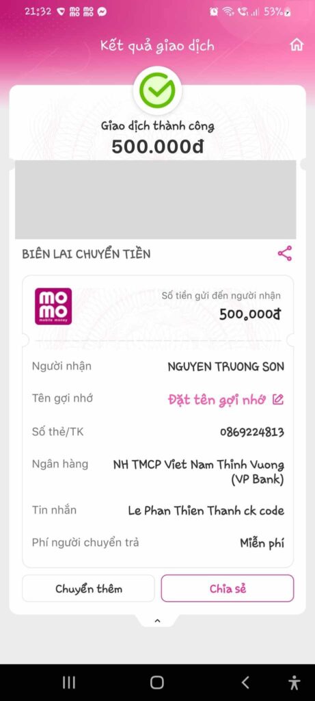 Home Page V2 18 Fstack Bill Chuyển Khoản Đã Sử Dụng Dịch Vụ