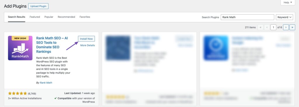 install rank math seo